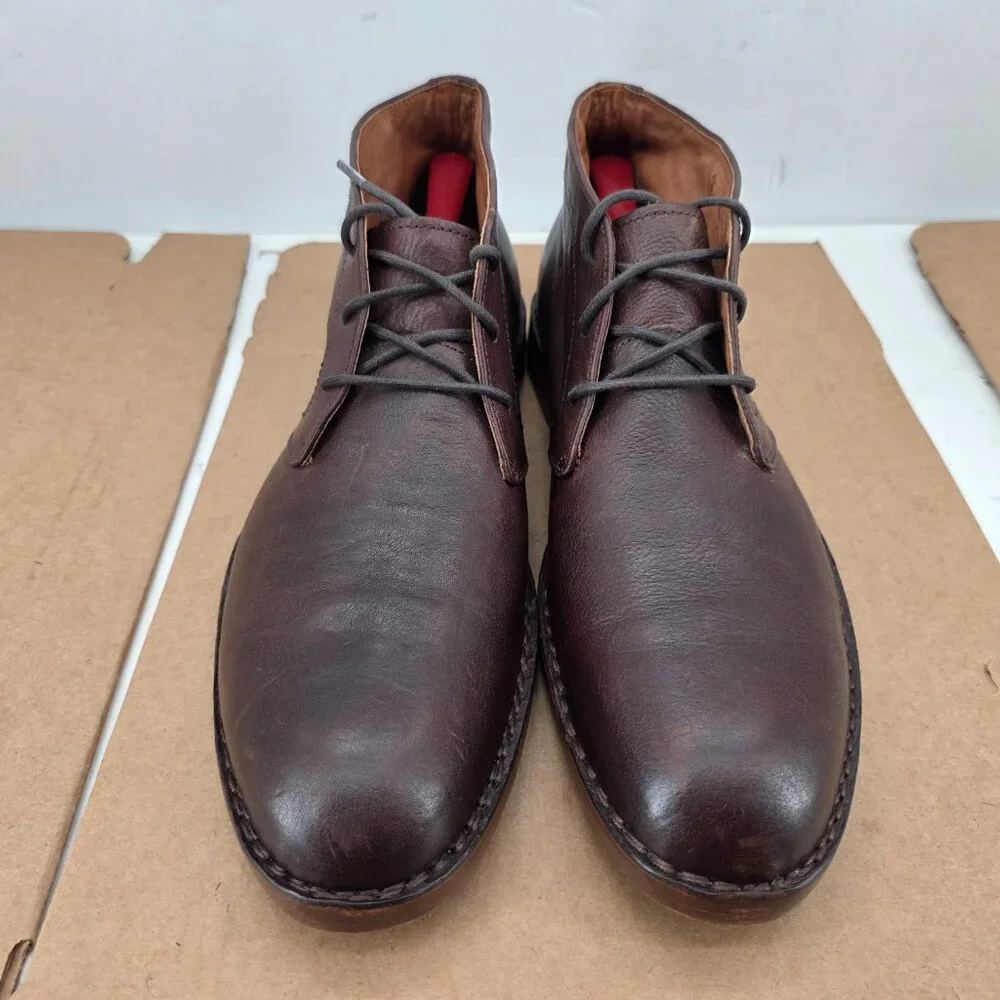 Frye Arden Brown Leather Lace-Up Chukka Ankle Lace up Boots US Men's 12